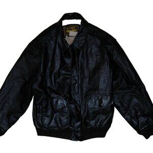 Vintage Aviator's Bomber Jacket Sz XL Genuine Leather Air Force Flight Coat